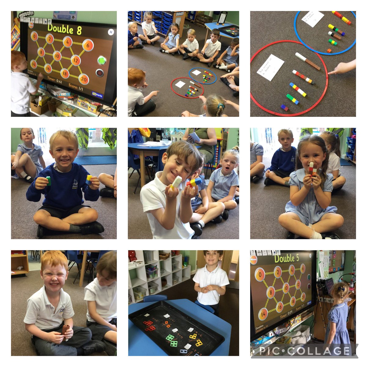 Today we continued learning about doubling. We explored which numbers are in the doubles and which are not. We also played games to help us remember our doubles. <a href="/SchoolWhitegate/">Whitegate C/E School</a>
