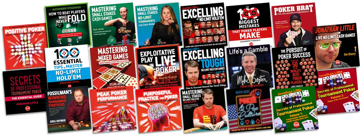 D&B Poker (@dbpoker1) on Twitter photo The D&B audiobook collection is truly special. We have 22 audiobooks all recorded by the author, including <a href="/JonathanLittle/">Jonathan Little</a> <a href="/pokerheadrush/">Alexander Fitzgerald</a> <a href="/phil_hellmuth/">phil_hellmuth</a> <a href="/FossilMan/">Greg Raymer</a> <a href="/LexyGavinPoker/">Lexy Gavin-Mather</a> <a href="/Gripsed/">๐บ Evan Jarvis ๐บ</a> <a href="/DrTriciaCardner/">Dr. Tricia Cardner | Poker Mindset Coach</a> and <a href="/DylanLinde/">Dylan Linde</a>
dandbpoker.com/collections/auโฆ The D&B audiobook collection is truly special. We have 22 audiobooks all recorded by the author, including <a href="/JonathanLittle/">Jonathan Little</a> <a href="/pokerheadrush/">Alexander Fitzgerald</a> <a href="/phil_hellmuth/">phil_hellmuth</a> <a href="/FossilMan/">Greg Raymer</a> <a href="/LexyGavinPoker/">Lexy Gavin-Mather</a> <a href="/Gripsed/">๐บ Evan Jarvis ๐บ</a> <a href="/DrTriciaCardner/">Dr. Tricia Cardner | Poker Mindset Coach</a> and <a href="/DylanLinde/">Dylan Linde</a>
dandbpoker.com/collections/auโฆ