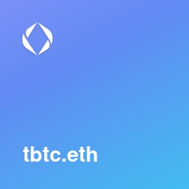 tbtc.eth bought for 7.00 ETH (17,455.90 USD) on Opensea  #ENS #Web3Names #EnsNames  

opensea.io/assets/ethereu… 

Claim NFT Platform's Airdrop 🎁 <a href="/Freeexyz/">Freee.xyz</a>
