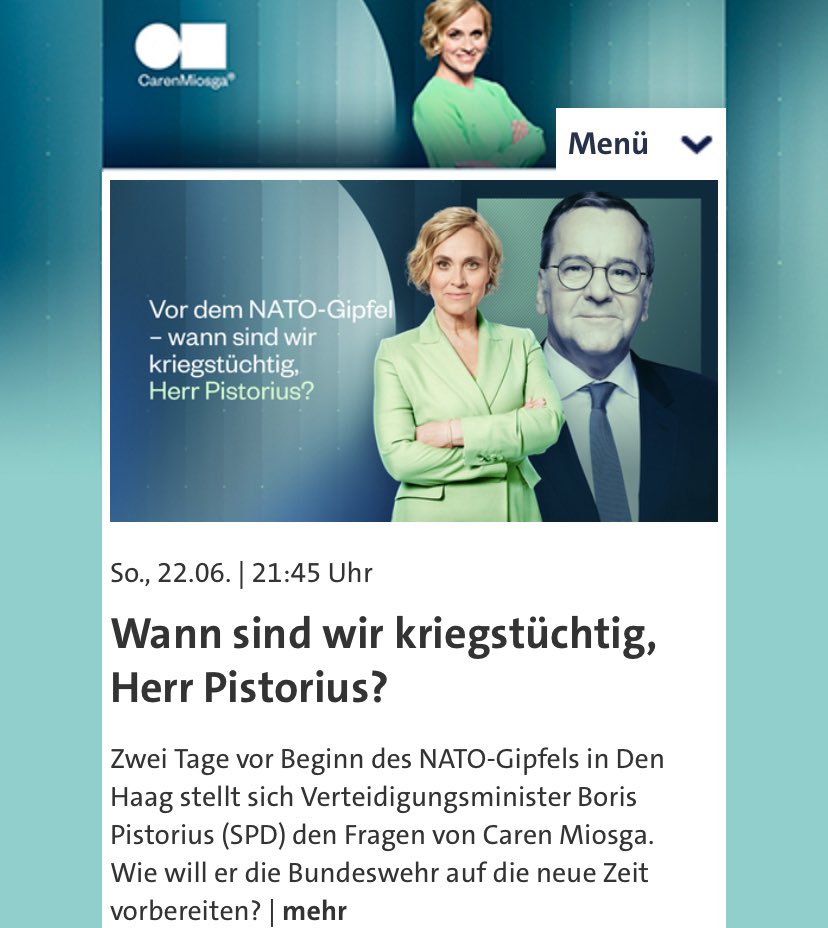 Der ÖRR ist nur noch ekelhaft und abstoßend.