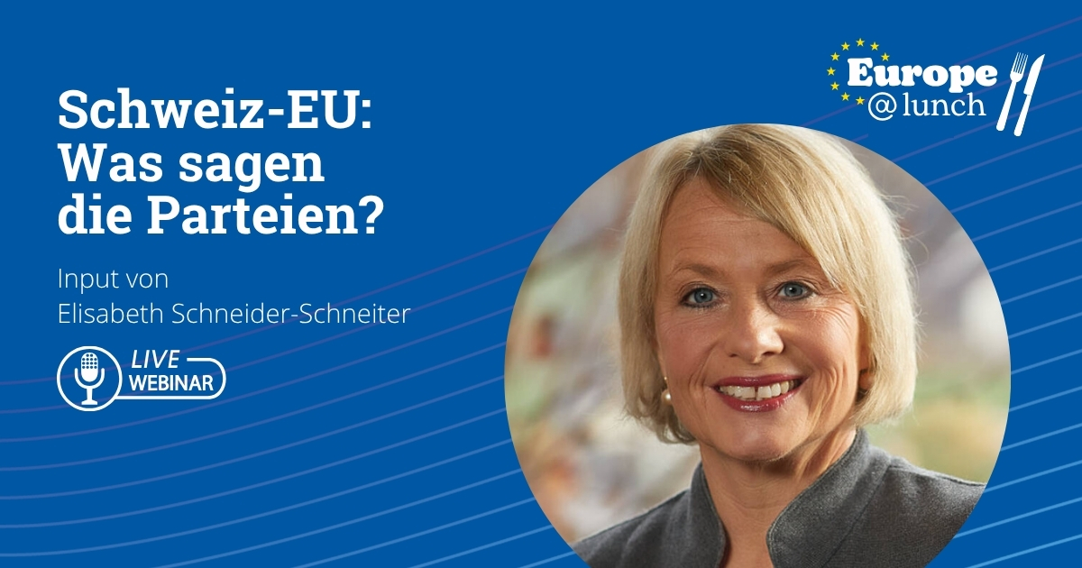 Europäische Bewegung • Mouvement européen 🇨🇭🇪🇺 (@europch) on Twitter photo Nächsten Dienstag diskutieren wir über das Vertragspaket 🇨🇭-🇪🇺 mit <a href="/Elisabeth_S_S/">Elisabeth Schneider-Schneiter</a>, Nationalrätin <a href="/Mitte_Centre/">Die Mitte – Le Centre</a> <a href="/DieMitte_BL/">Die Mitte Basel-Landschaft</a>.
📌 24. Juni 2025
📌 12.15 – 13.00
📌 Auf Zoom
👉 europa.ch/event/europelu…
#SwissEUrelations #Vertragspaket #Bilaterale3 #BilateraleIII #EuropeAtLunch Nächsten Dienstag diskutieren wir über das Vertragspaket 🇨🇭-🇪🇺 mit <a href="/Elisabeth_S_S/">Elisabeth Schneider-Schneiter</a>, Nationalrätin <a href="/Mitte_Centre/">Die Mitte – Le Centre</a> <a href="/DieMitte_BL/">Die Mitte Basel-Landschaft</a>.
📌 24. Juni 2025
📌 12.15 – 13.00
📌 Auf Zoom
👉 europa.ch/event/europelu…
#SwissEUrelations #Vertragspaket #Bilaterale3 #BilateraleIII #EuropeAtLunch