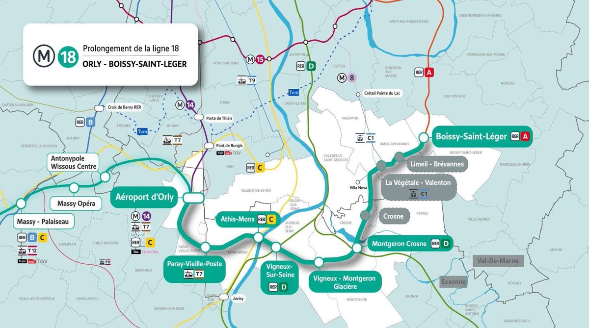 Avec <a href="/OCapitanio94/">Olivier Capitanio</a>, nous avons présenté l’étude sur le prolongement de la #Ligne18 jusqu’à Boissy-St-Léger.

Un projet essentiel pour corriger une inégalité territoriale et connecter Orly, Rungis, Saclay.

+130 % de fréquentation, 106k habitants, 56k emplois desservis.

#Mobilité