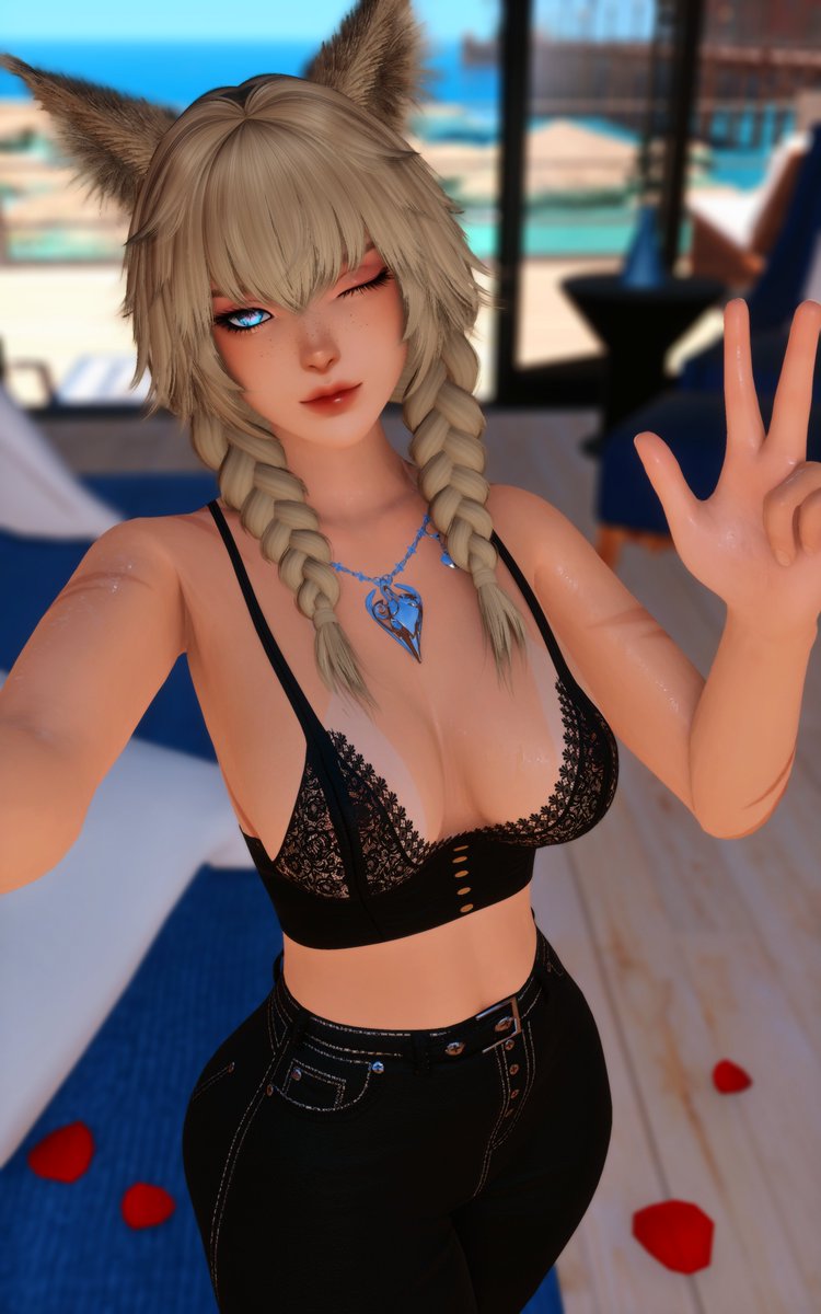 Ria (@okami_ria) on Twitter photo Want to go to the beach together? Or prefer to stay here with me~ Want to go to the beach together? Or prefer to stay here with me~