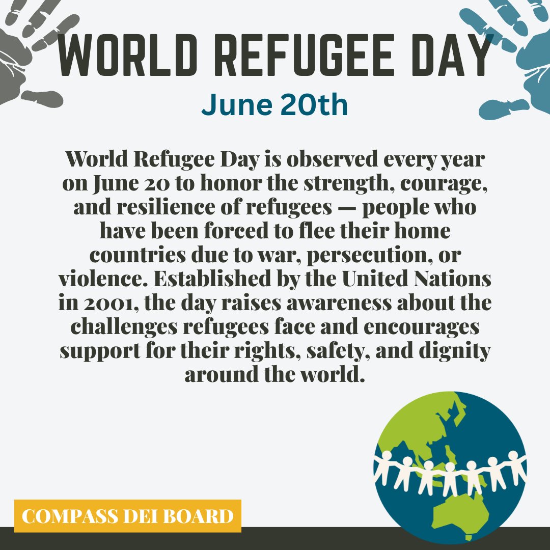 A message from Compass's DEI Board about World Refugee Day: