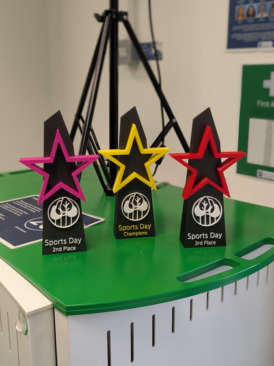 Mr Croxon - Media, Technology and Data Leader (@lea_forest_mrc) on Twitter photo A busy day in the Innovation hub as we produced our very own 3d printed trophies for sports day. Can't wait to see these presented to our house teams next Friday! <a href="/lfppeteam/">LFP PE Team</a> <a href="/LLF_DHT/">Mr. White DHT </a> <a href="/LiftSchools/">Lift Schools</a> <a href="/MrBWright1/">Mr B Wright</a> A busy day in the Innovation hub as we produced our very own 3d printed trophies for sports day. Can't wait to see these presented to our house teams next Friday! <a href="/lfppeteam/">LFP PE Team</a> <a href="/LLF_DHT/">Mr. White DHT </a> <a href="/LiftSchools/">Lift Schools</a> <a href="/MrBWright1/">Mr B Wright</a>