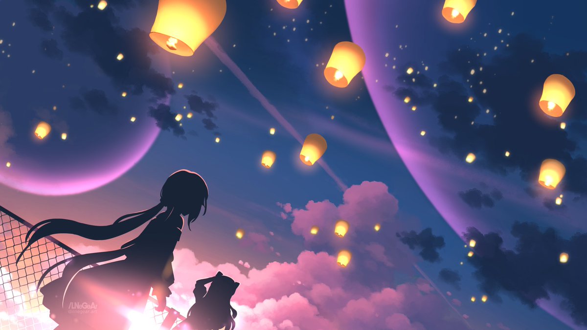 Sky lantern #rotaeno_art