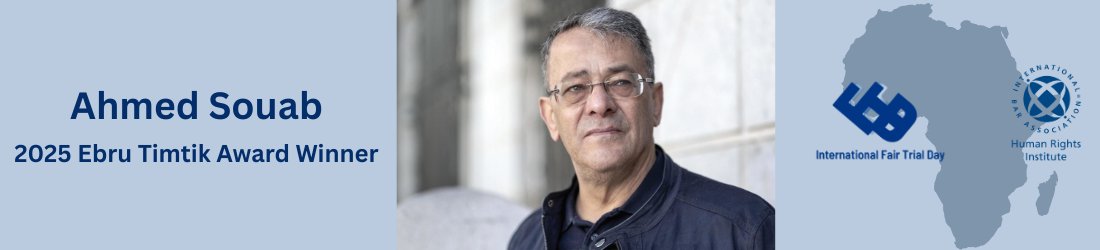 IBALegalAfrica's tweet image. #Tunisian prominent lawyer Ahmed Souab has won the 2025 Ebru Timtik Award. Given to him by IBAHRI partner @FairTrialDay for a lifetime devoted to the #RuleofLaw and #FairTrials. However, Mr Souab is currently detained for speaking against the regime.
Read iftd.org/wp-content/upl…