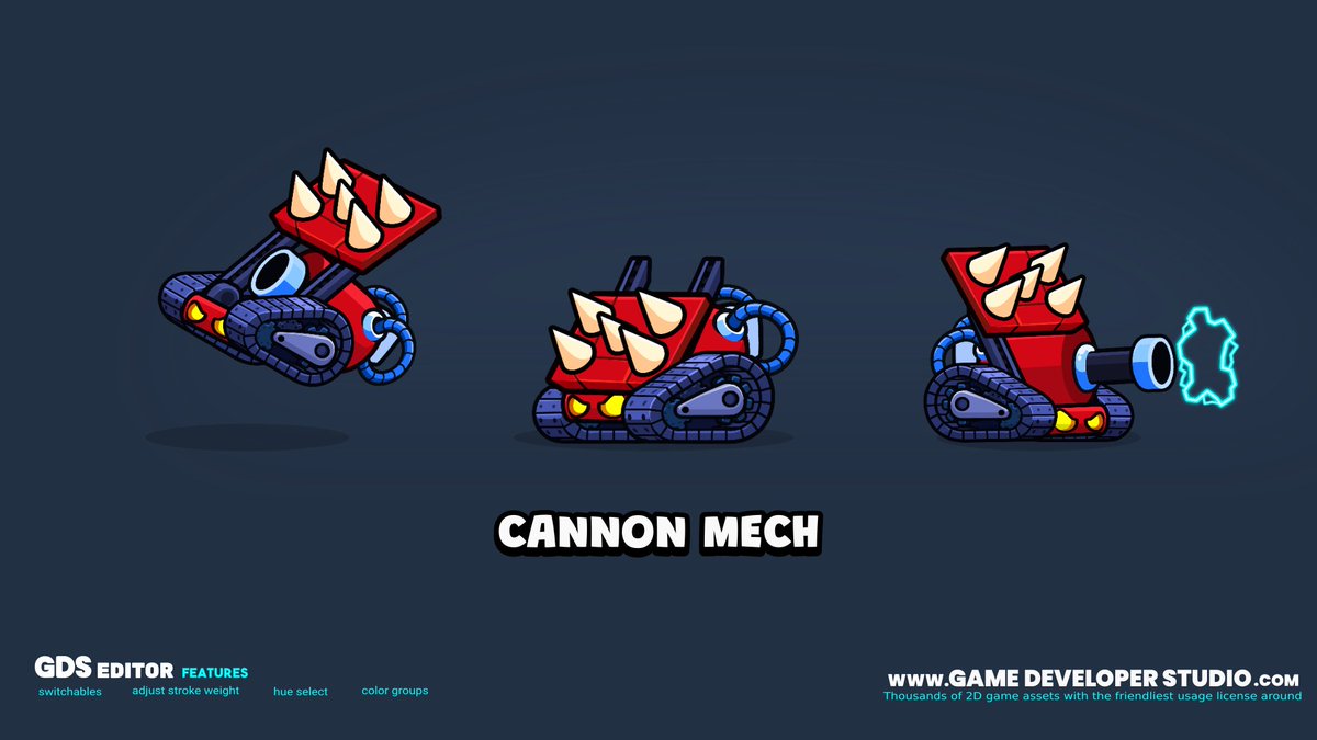 GameDev_studio's tweet image. There&apos;s a brand new mech character just dropped on the site: gamedeveloperstudio.com/graphics/viewg…

#gamedev #indiedev #indiedevhour