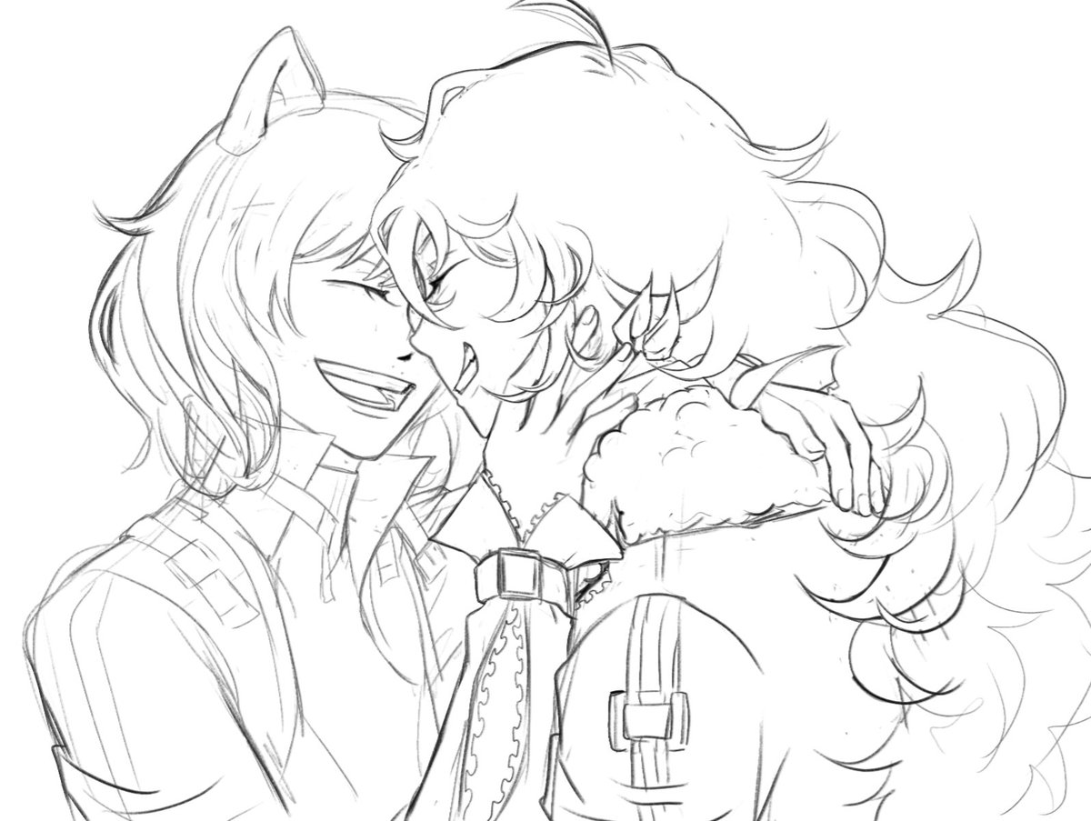 Raw sketch
#bumbleby #RWBY