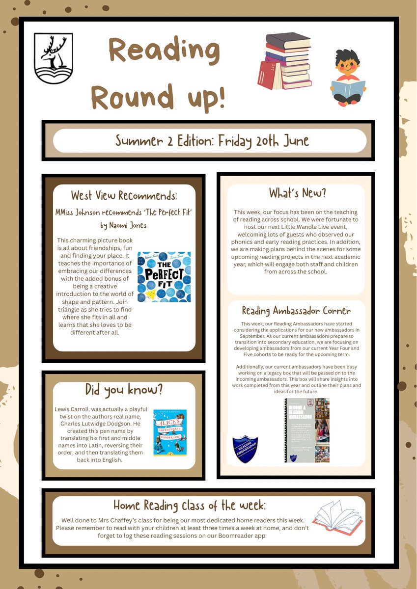 West View Primary School (@westviewprimary) on Twitter photo Reading Round Up! Applications are now open for West View’s new Reading Ambassadors 💫📚 <a href="/LettersSounds/">Little Wandle Letters and Sounds Revised</a> <a href="/AdAstraTrust/">Ad Astra Academy Trust</a> Reading Round Up! Applications are now open for West View’s new Reading Ambassadors 💫📚 <a href="/LettersSounds/">Little Wandle Letters and Sounds Revised</a> <a href="/AdAstraTrust/">Ad Astra Academy Trust</a>