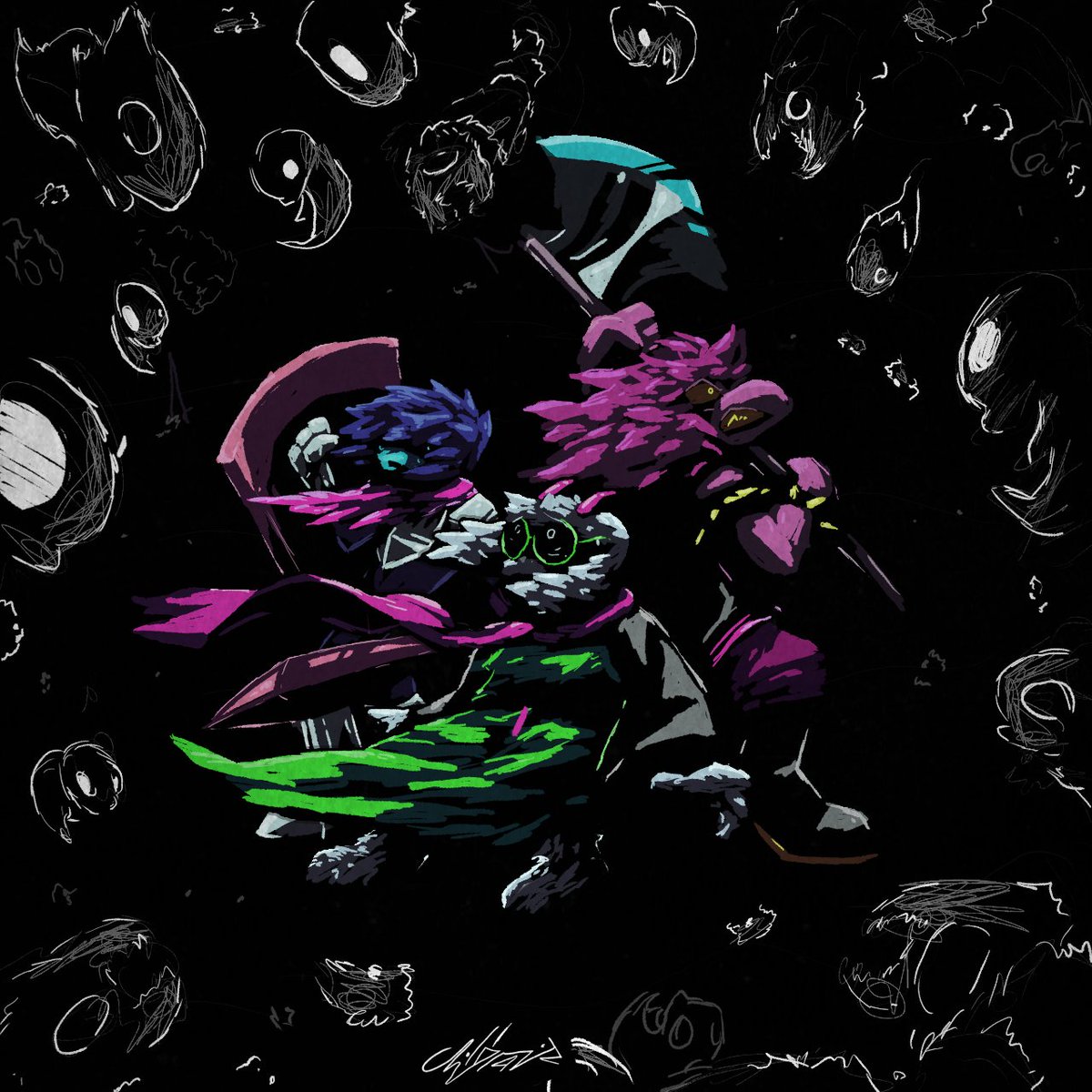 Chi11grave's tweet image. SPAWN
#deltarunespoilers #deltarune