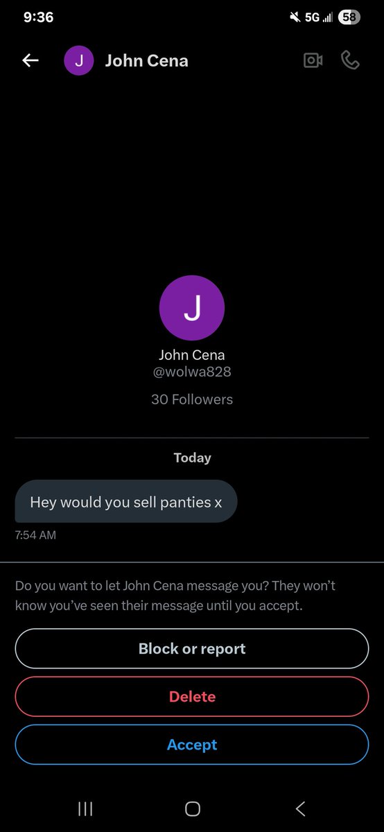 Y'all John Cena wants to buy my panties!