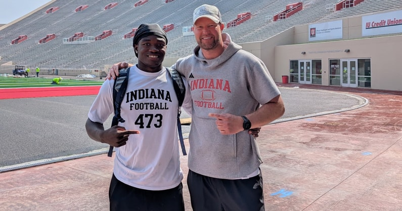 "It might have been my favorite interaction with a coach since I met my current high school coach.”

Earlier this month, 2027 linebacker Muri Jackson participated in an Indiana camp that left a lasting impression. #iufb 

Read On3+: on3.com/teams/indiana-…