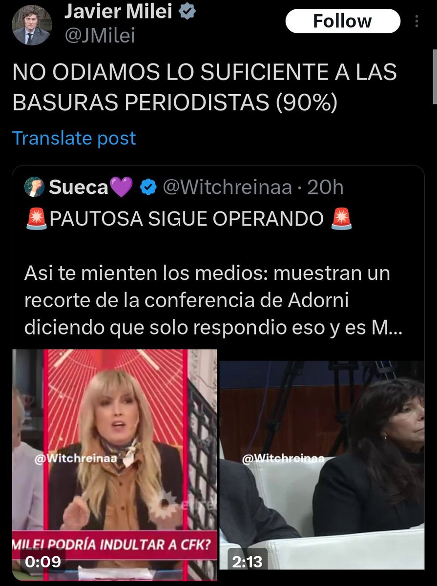 Los regímenes sangrientos de medio oriente o en África no arrancan así? Con líderes fanáticos que incitan el odio y la violencia incondicional contra el "enemigo" que ellos definen?