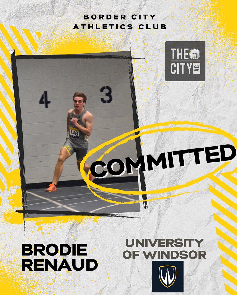 Kurt Michael Downes (@kurtmichael_dee) on Twitter photo #FeatureFriday π¨β‘ Big moves ahead: Brodie Renaud @brodie__43 is officially committing to the University of Windsor <a href="/WindsorLancerTF/">Windsor Lancer T&F</a> <a href="/WindsorLancers/">Windsor Lancers</a> to light up the lanes in the 100m & 200m! ππ
Brodieβs just getting started β the @ouasport better be ready.
<a href="/BorderCity_AC/">BorderCityAC</a> #FeatureFriday π¨β‘ Big moves ahead: Brodie Renaud @brodie__43 is officially committing to the University of Windsor <a href="/WindsorLancerTF/">Windsor Lancer T&F</a> <a href="/WindsorLancers/">Windsor Lancers</a> to light up the lanes in the 100m & 200m! ππ
Brodieβs just getting started β the @ouasport better be ready.
<a href="/BorderCity_AC/">BorderCityAC</a>