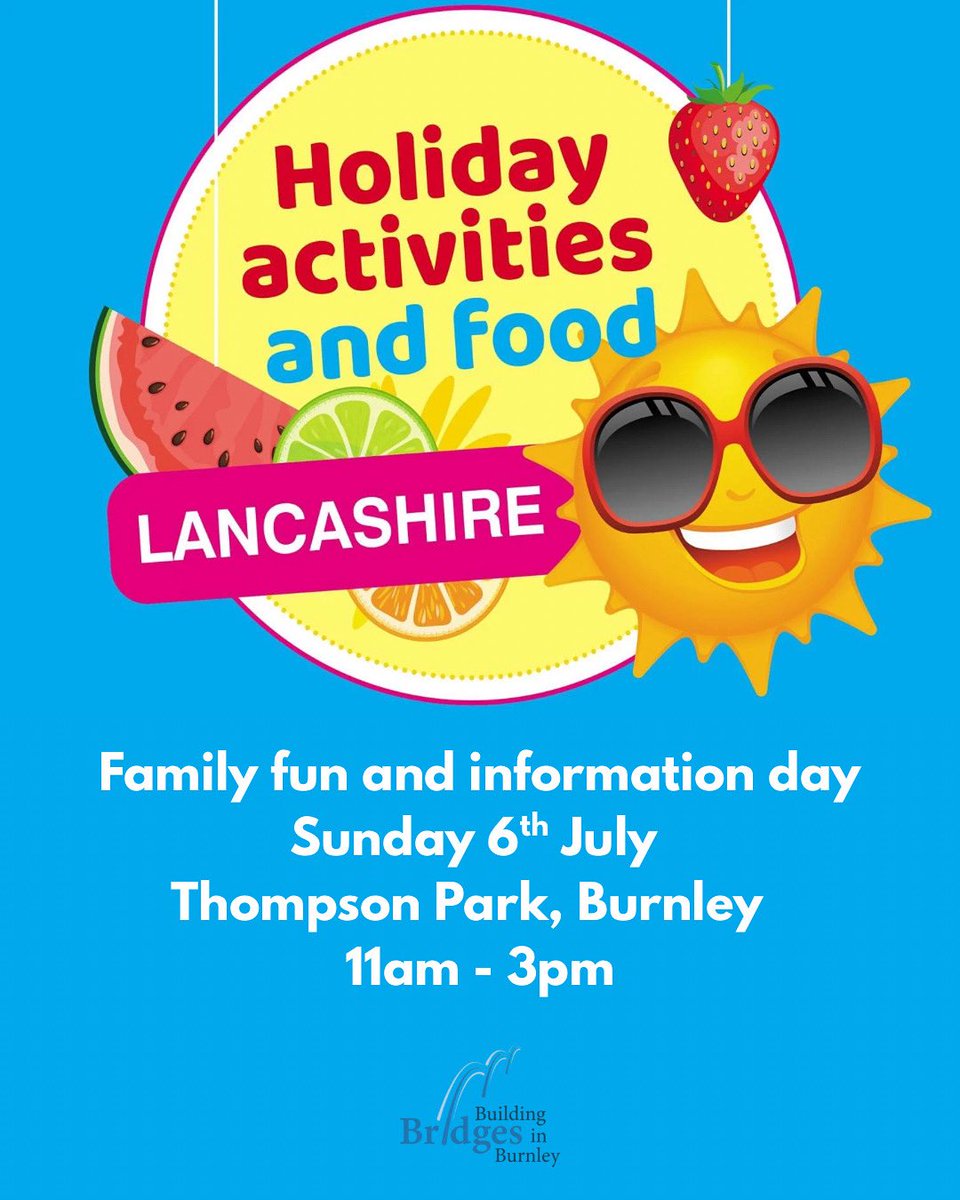 B_B_Burnley's tweet image. We're coming to Thompson Park to meet local families and tell you all about our amazing HAF (Holiday Activities and Food) programme held at Burnley Campus. The programme provides FREE activities, meals, and childcare during school holidays for families who need it most.