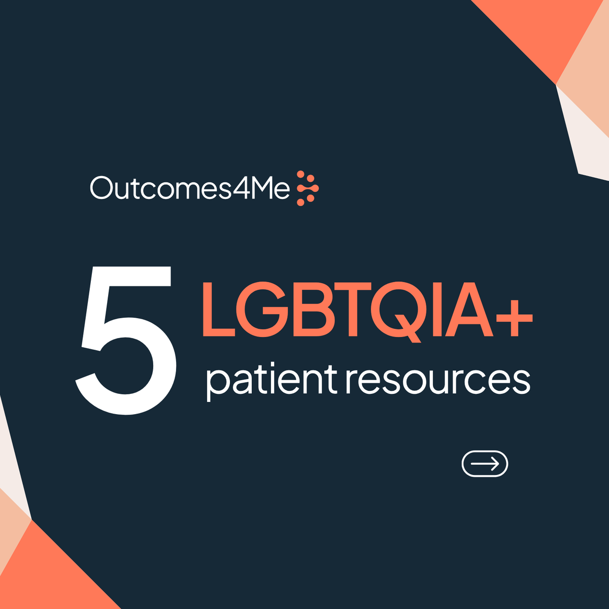 outcomes4me's tweet image. #LGBTQIA+ patients often have a difficult time finding care providers who are knowledgeable about the needs of patients who identify as part of the LGBTQIA+ community. For #PrideMonth, we're highlighting five resources that can help patients in this community 🌈