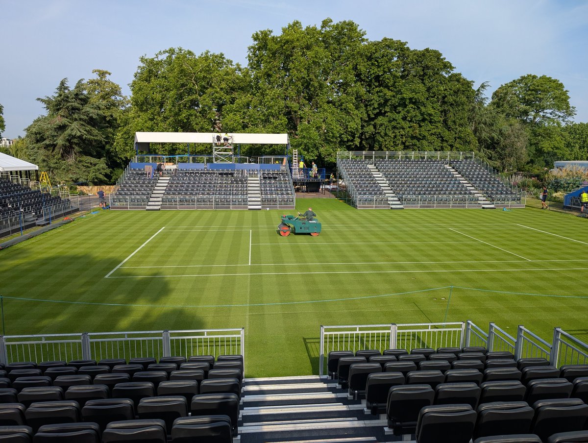 Cut and a final chance to get the roller on before the stand build makes access Impossible. Shout out to my team who have been fantastic in the heat this week. 👏👏👏