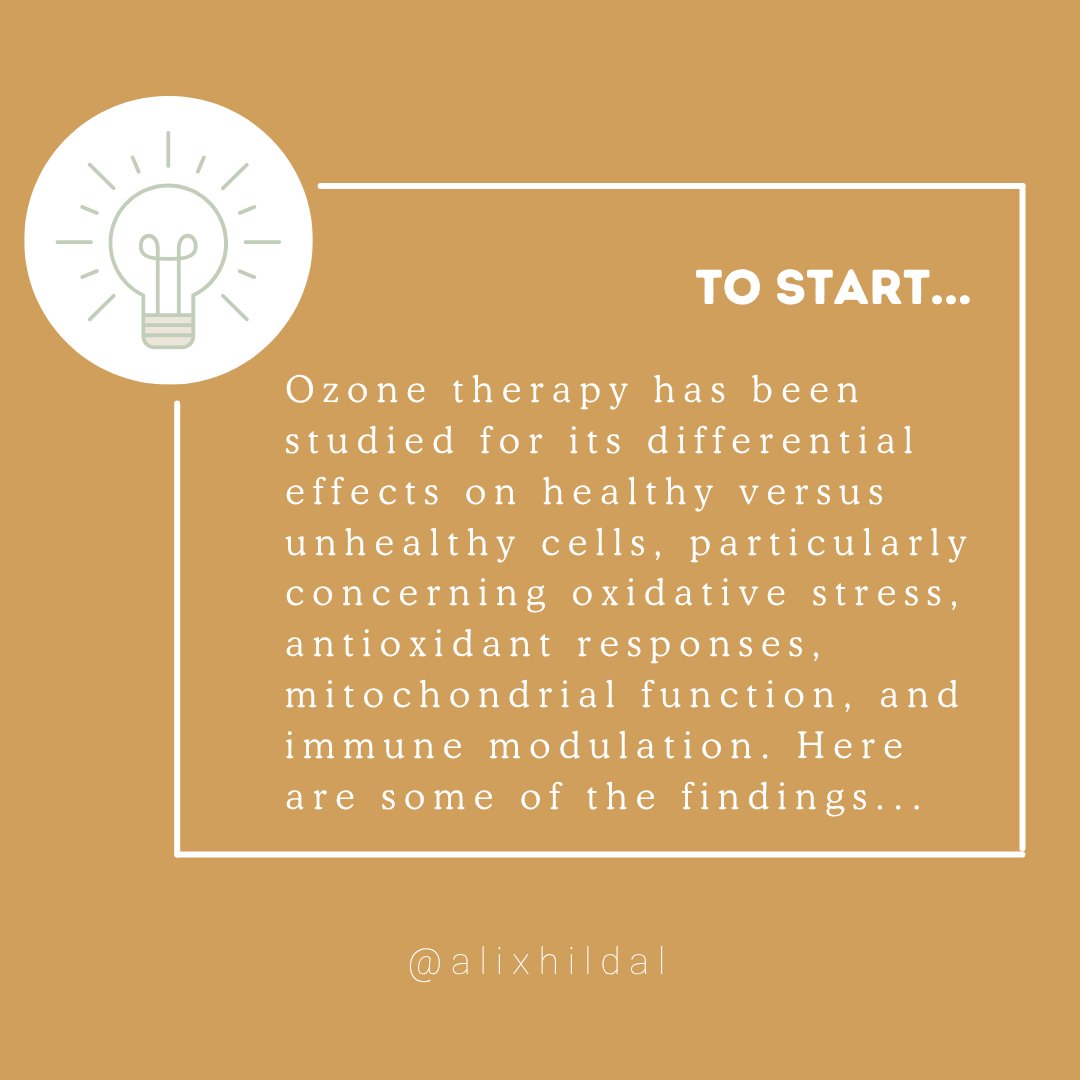 alixhildalo3's tweet photo. 1/4
Recently got a DM about this and felt it deserved a spot on the feed, so here it is.
Swipe + read the slides to get a better understanding of how ozone selectively...
#ozonetherapy #ozone #ozonetreatment #ozonegenerator #ozonemachine #ozoneinsufflation https://t.co/15WEneLrt4