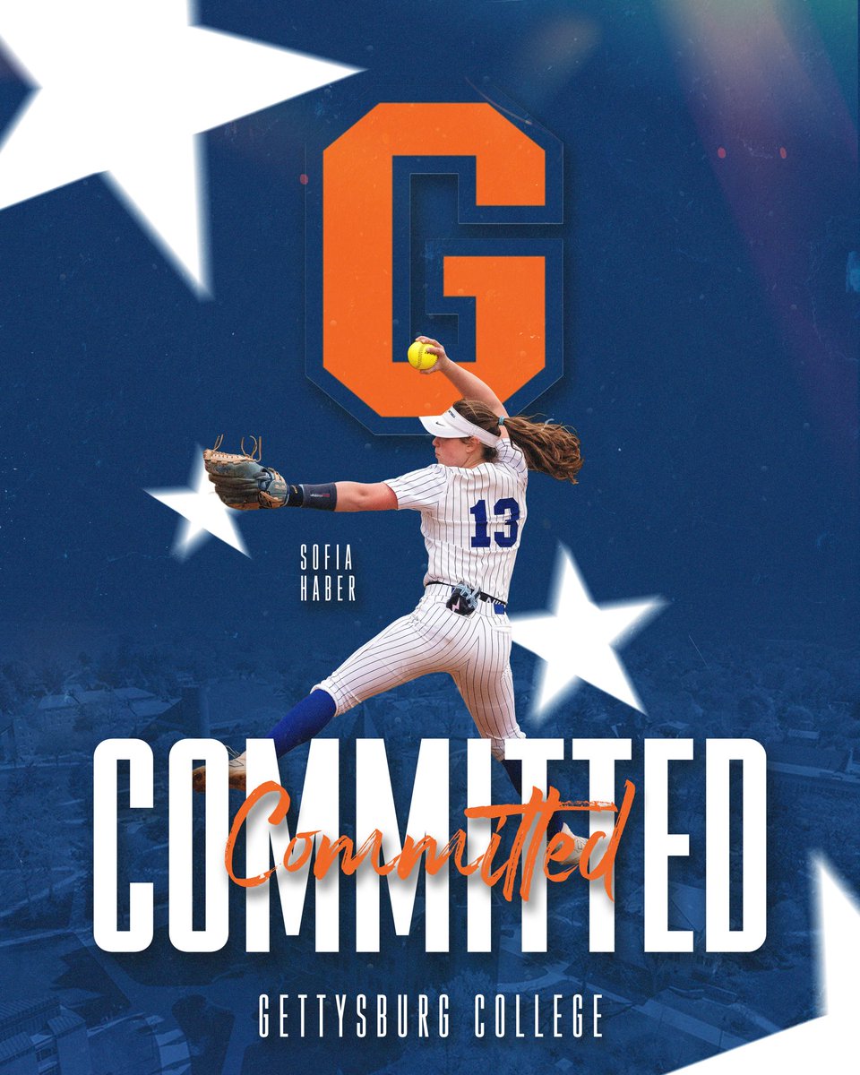 I’m beyond excited to announce my verbal commitment to continue my academic and athletic career at Gettysburg College <a href="/GburgSoftball1/">GburgSoftball</a> <a href="/gburgbullets/">Gettysburg College Athletics</a> to play Division III softball! I would like to thank Coach Brooke <a href="/bkalman23/">Brooke Kalman</a> for this amazing opportunity. I knew the second I met