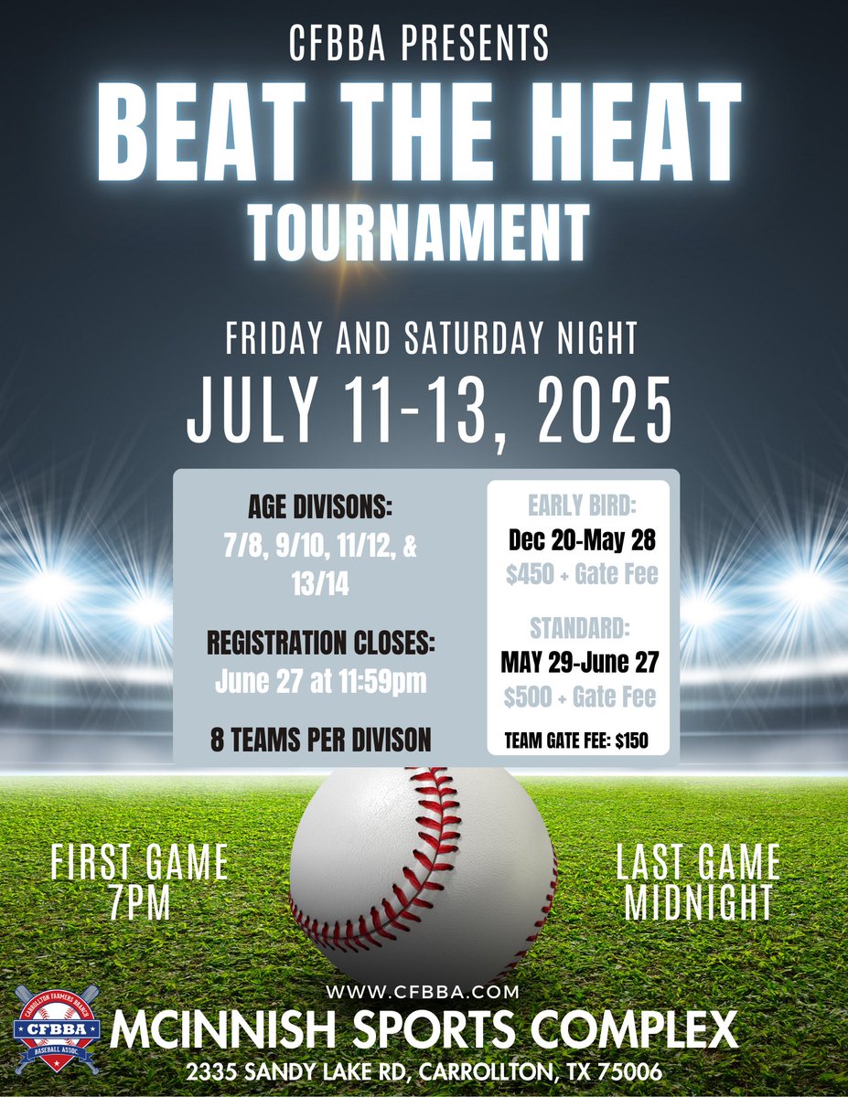 Carrollton-Farmers Branch Baseball Association tweet media