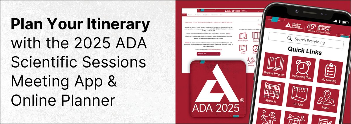 📱 Start your day right! Download the ADA app for all session schedules and updates. #ADASciSessions bit.ly/4lcQJS6