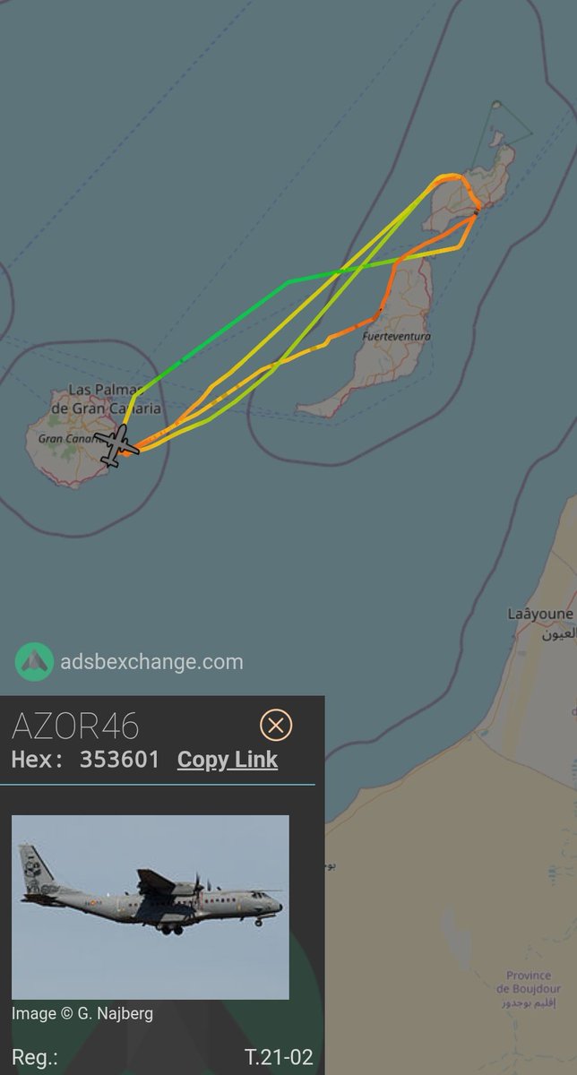 C295 T.21-02 del Ejército del Aire regresa a Gando, Gran Canaria de su segundo salto del día a Lanzarote.

x.com/MilRadar/statu…