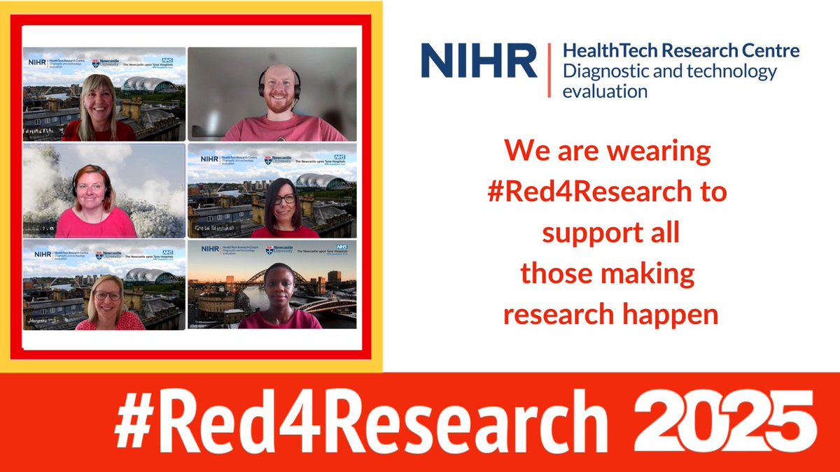 NIHRTechEvalHRC's tweet image. ❤️ Today we're wearing red to thank all those participating, undertaking, and supporting research ❤️ #Red4Research