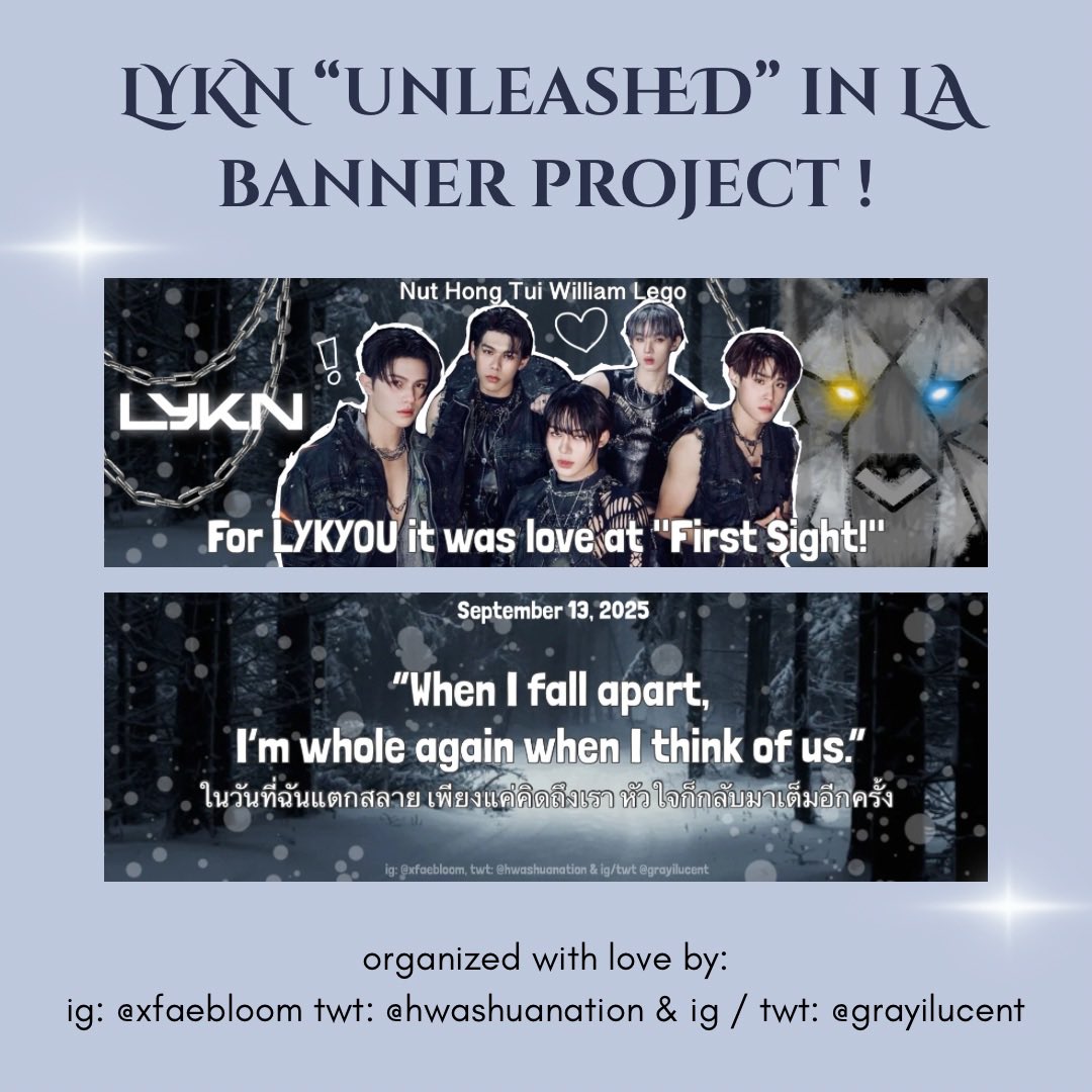 hwashuanation's tweet photo. LYKYOU!

We present my design for the LA tour stop banner project! 💖🐺

- Stay tuned for a possible second major announcement closer to the show date! 🔜 

(‼️Not currently confirmed to be the chosen banner project! Will keep y'all updated as I find out more‼️)

#LYKN #LYKYOU https://t.co/3Eyq6NQwAm