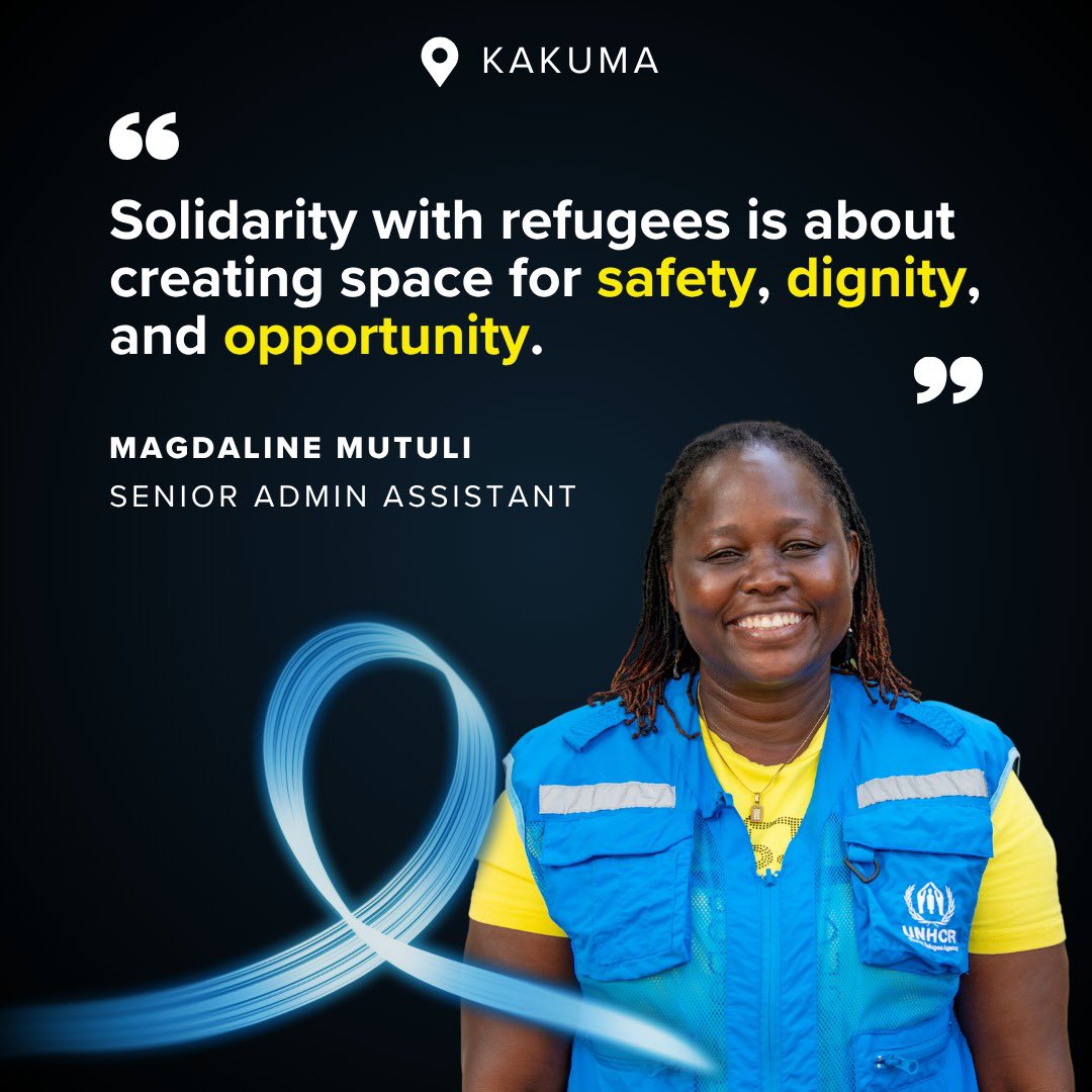 UNHCR_Kenya's tweet image. We asked our staff what solidarity #WithRefugees means to them.
Here is what they had to say.
#WorldRefugeeDay 💙