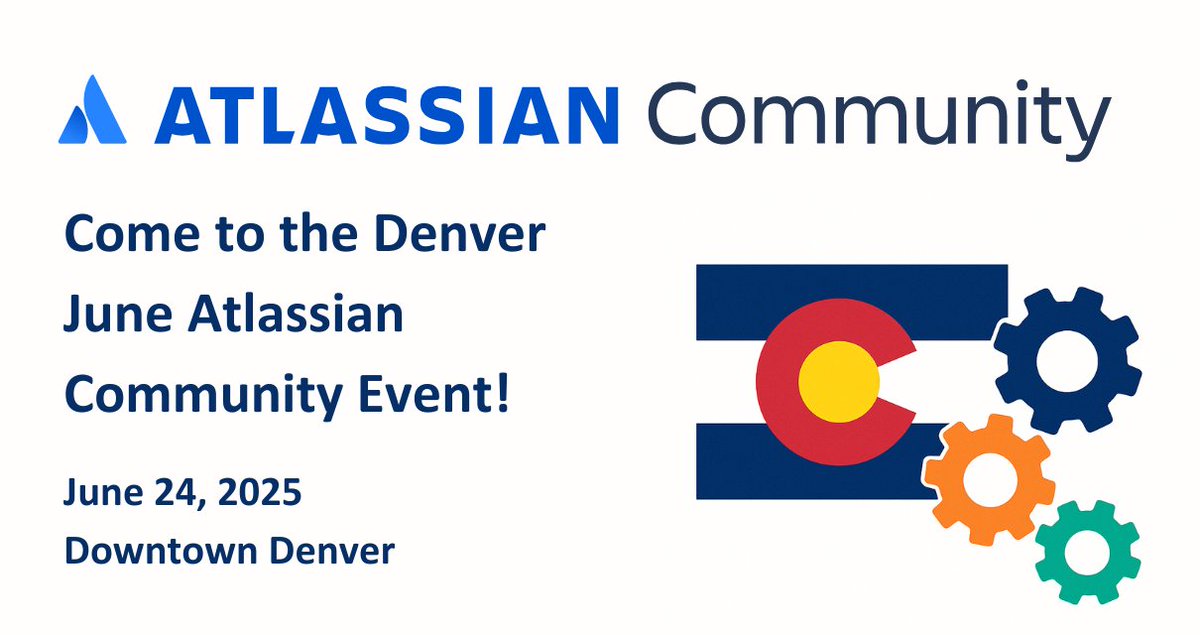 ReleaseTEAMcorp's tweet image. Hey Denver Atlassian Community! Come to the June @Atlassian  Community Event! 

June 24th 2025 
Downtown Denver

Details here!! bit.ly/464ZmKf

#AtlassianCommunityEvents #TechCommunity #AtlassianTeam25