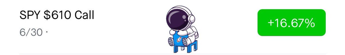 TheOptionauts's tweet photo. Nice little jump⛳️

+16% RUNNER🚀

$SPY $QQQ https://t.co/B7MIOD0Cdg
