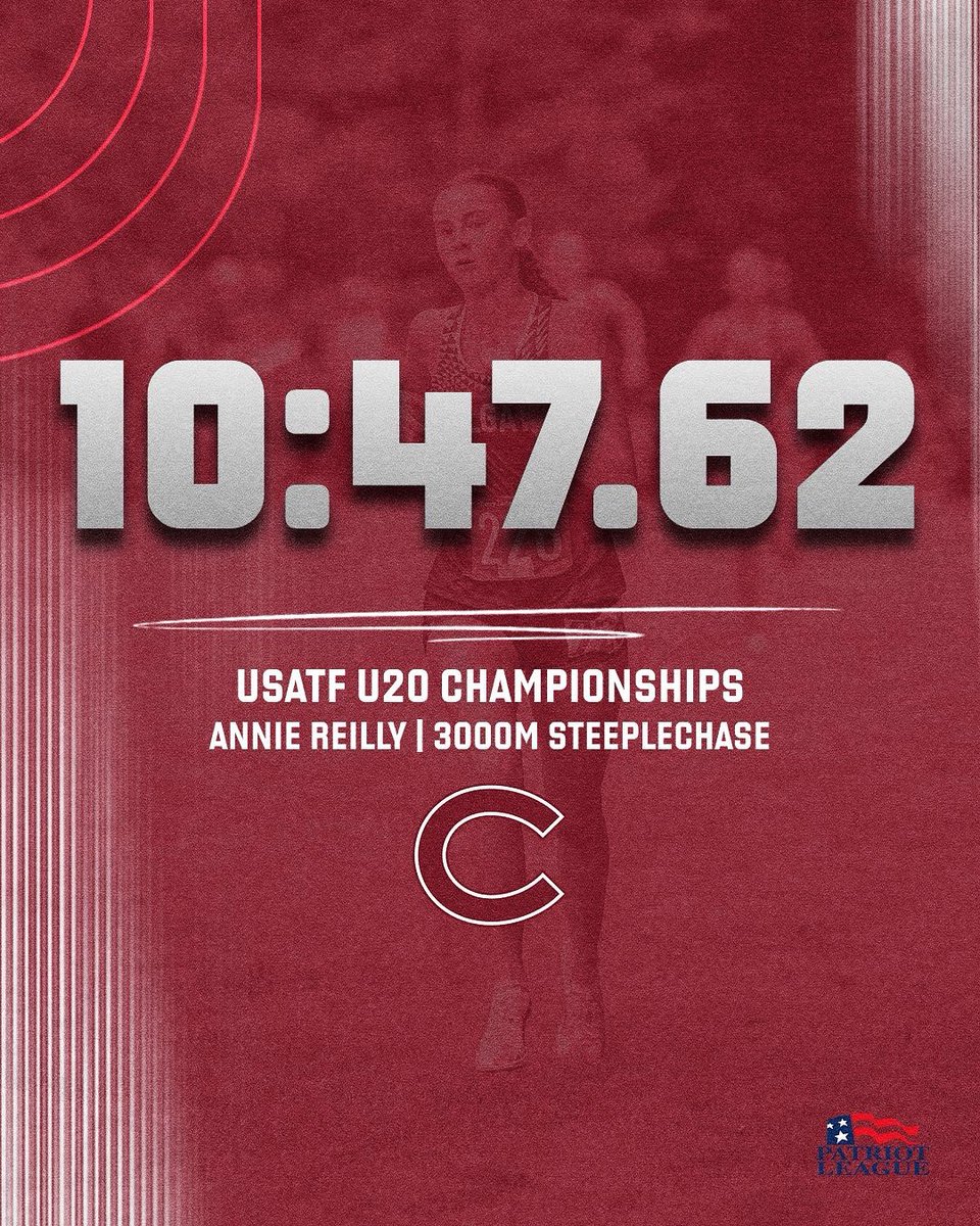 ColgateXCTF's tweet image. Annie Reilly had a day! 🤯
First year Annie places 3rd🥉at the USATF U20 Championship in school record form with a time of 10:47.62 in the steeplechase, just missing the USATF world team by .5 of a second.
#GoGate