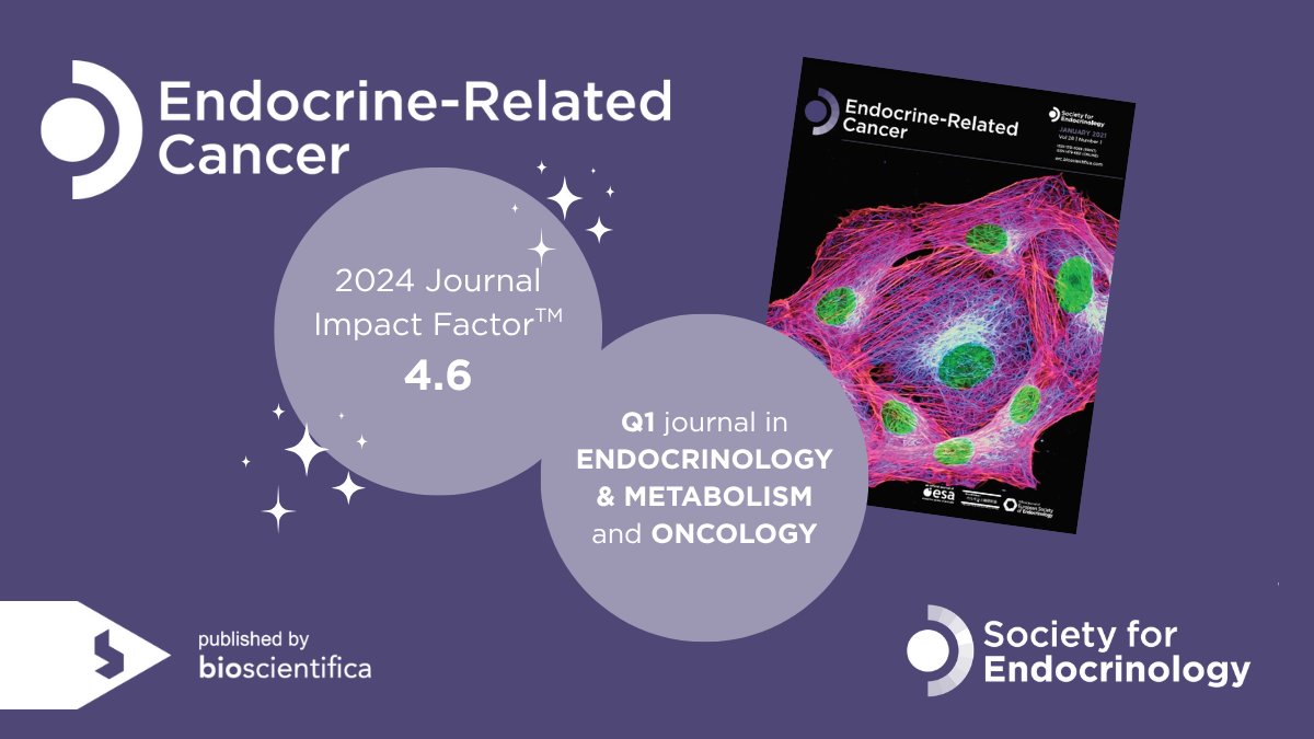 Delighted to have achieved an increased Journal Impact Factor of 4.6 in the latest #JCR2025 report <a href="/ClarivateAG/">Clarivate for Academia & Government</a>!

Thanks to our authors, reviewers and editors for your valued contributions &amp; collaboration.

Explore the top-cited articles that contributed👉 erc.bioscientifica.com/page/impact-fa…