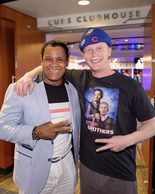 CHGO_Cubs's tweet image. The former NL MVP and the future NL MVP.