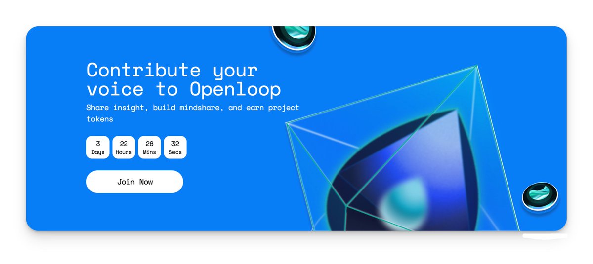 Rio_5166's tweet photo. Your bandwidth is valuable. Even when unused.
@openloop_so turns your idle data into:
π‘ AI traffic fuel
π Network support
π° Passive income
Thatβs not magic β thatβs DePIN.
#OpenLoop #BandwidthSharing #Web3Infra https://t.co/W0Q0SoU7P7