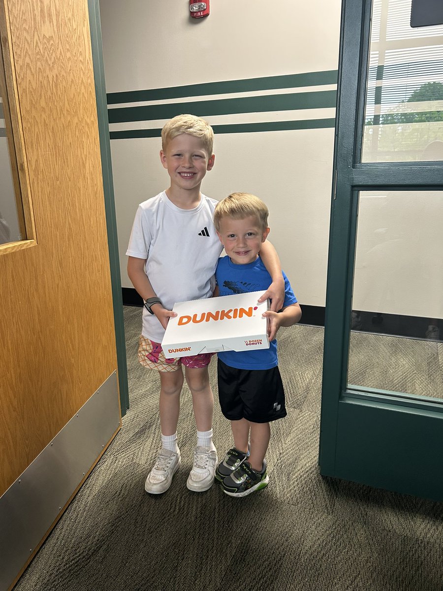 Wrapping up week two of summer school with Donut Trivia courtesy of my assistants this morning! 🍩 🍩