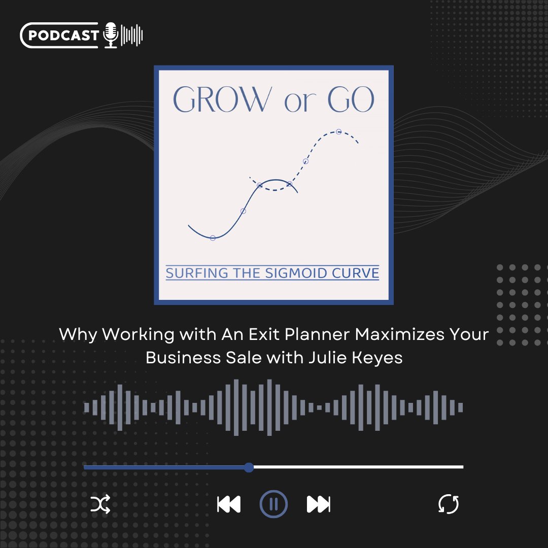 In this episode of Grow or Go, Julie Keyes breaks down what it really takes to exit your business successfully. From developing future leaders to building strong processes, exit planning starts years before a sale.

Listen here: open.spotify.com/episode/2MjuRP…