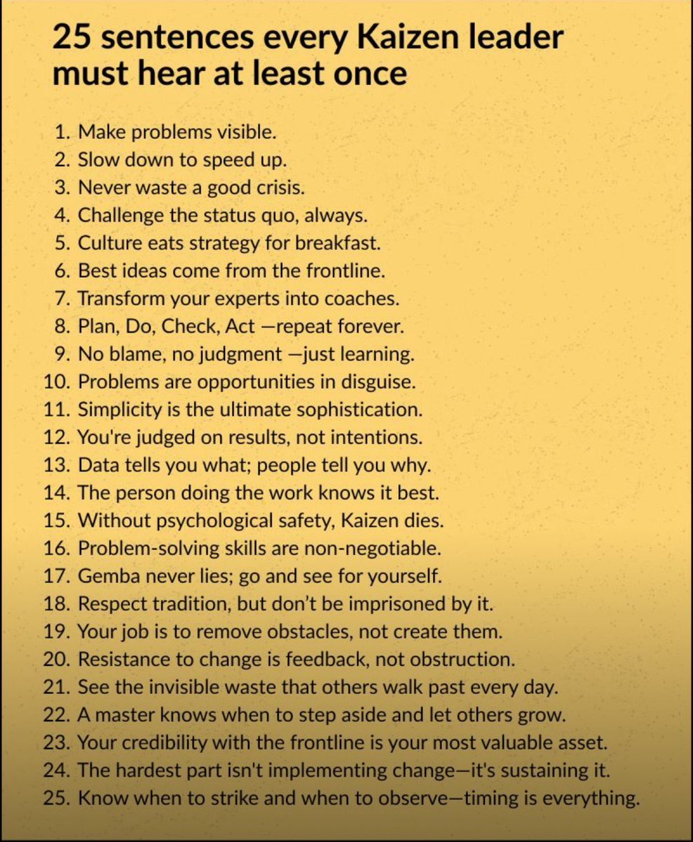 GoVipulT's tweet image. Concepts you can count on…
#Kaizen #OrganizationalBehavior
