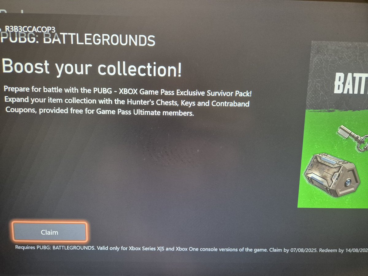 Don't forget too claim the new perk✌️ 5 chests 5 keys 80 coupons✌️