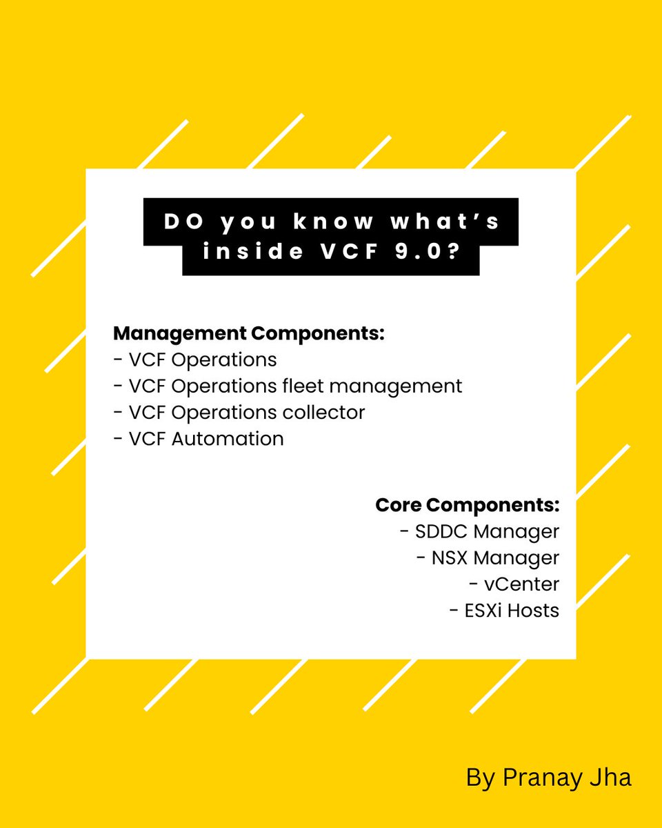 #VCF9 #vExpert <a href="/Broadcom/">Broadcom</a> #PrivateCloud #VMware