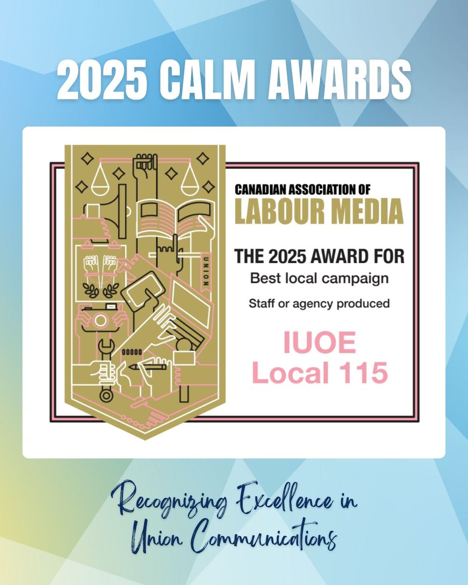 CanLabourMedia's tweet image. Congratulations to @iuoe115 for winning this year&apos;s Best Local Campaign Award (Staff or Agency Produced) for their 2024 Union Advantage Campaign. A very impressive campaign amongst a host of fantastic entries!

Learn more about the campaign here: youtube.com/playlist?list=…