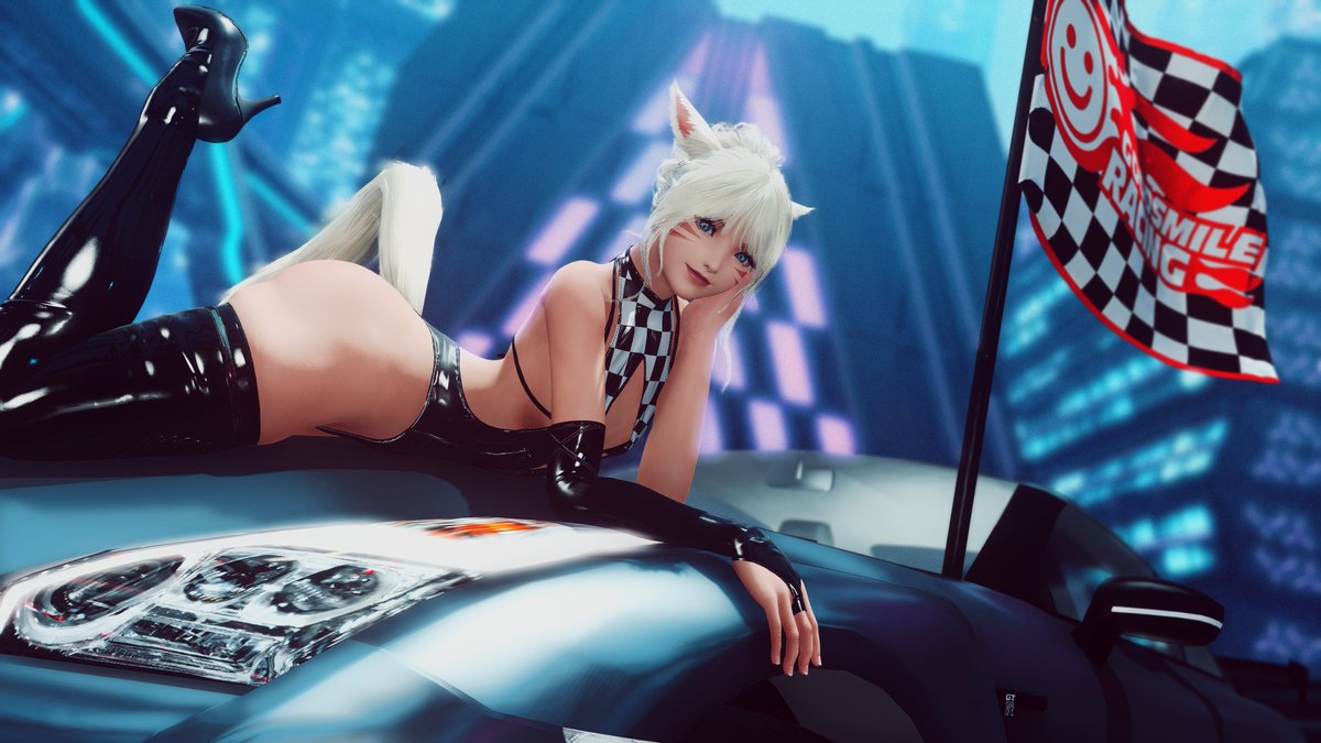 Pole position looks good on me don't you think~? 🩶🖤