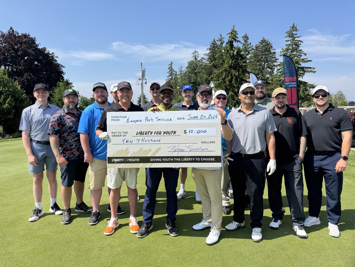 Liberty For Youth (@libertyforyouth) on Twitter photo Our 2nd Annual Golf Tournament just tee'd off!!!
A big thank you to NPS (Niagara Port Service) <a href="/investinbetter/">The BMI Group</a> for the $10,000 matching grant in support of our youth.
Please Donate and have your impact doubled!
libertyforyouth.akaraisin.com/.../donation/s…
#golftournament #libertyforyouth Our 2nd Annual Golf Tournament just tee'd off!!!
A big thank you to NPS (Niagara Port Service) <a href="/investinbetter/">The BMI Group</a> for the $10,000 matching grant in support of our youth.
Please Donate and have your impact doubled!
libertyforyouth.akaraisin.com/.../donation/s…
#golftournament #libertyforyouth