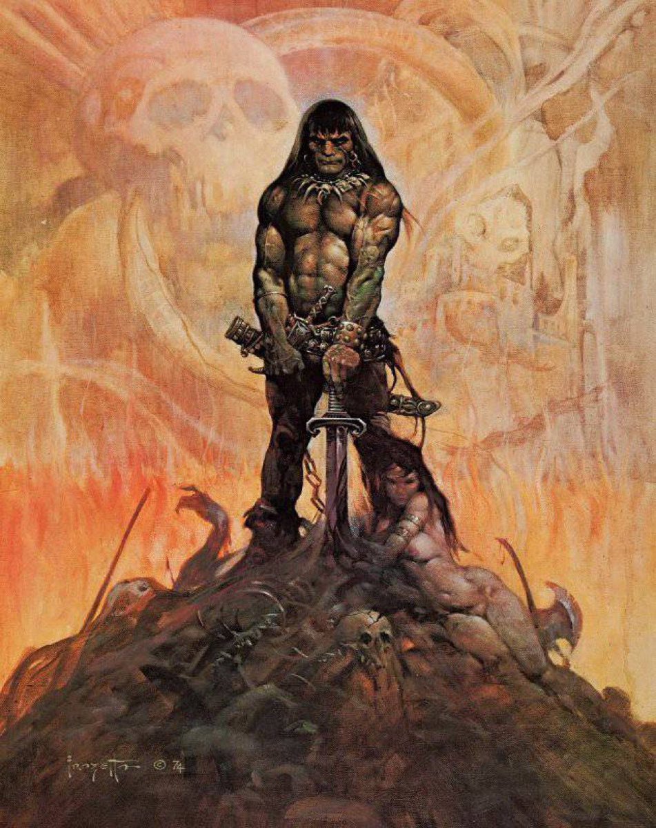 Frazetta Friday. One of the first paintings of his that I saw