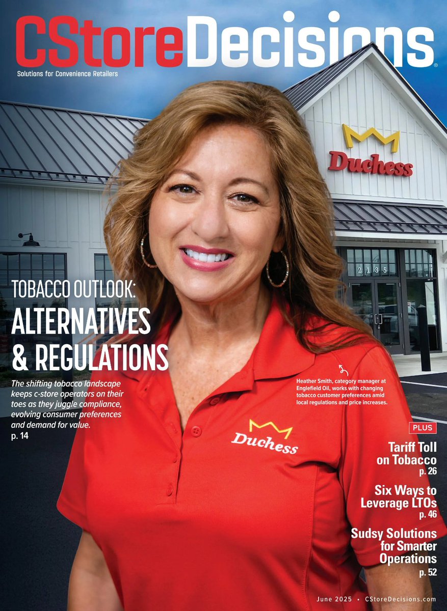 The June issue of CStore Decisions dives into the shifting tobacco landscape—plus insights on modern oral nicotine, foodservice LTOs, and tech-driven car wash strategies. Read or download the digital edition: cstoredecisions.com/june-2025-toba…