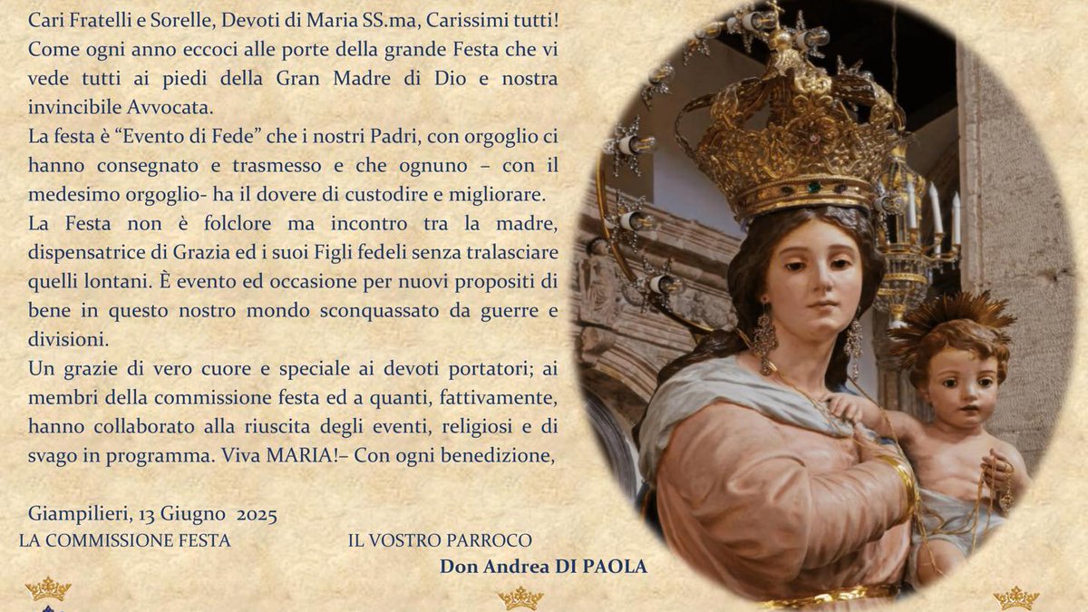 RANER1983: Programma dei Solenni Festeggiamenti in onore dell... raner1983.blogspot.com/2025/06/progra…