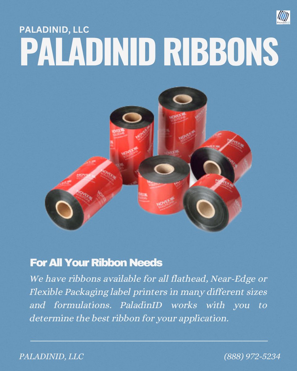 DanaJRitchie's tweet image. Explore our new online catalogue for a wide selection of ribbons—designed for flathead, Near-Edge, and flexible packaging printers! 🖨️👇

Shop Now: bit.ly/3G1CYXz

#customribbons #ribbons #labelapplications #thermaltransfer #directthermal #ribbonapplications #manufacture