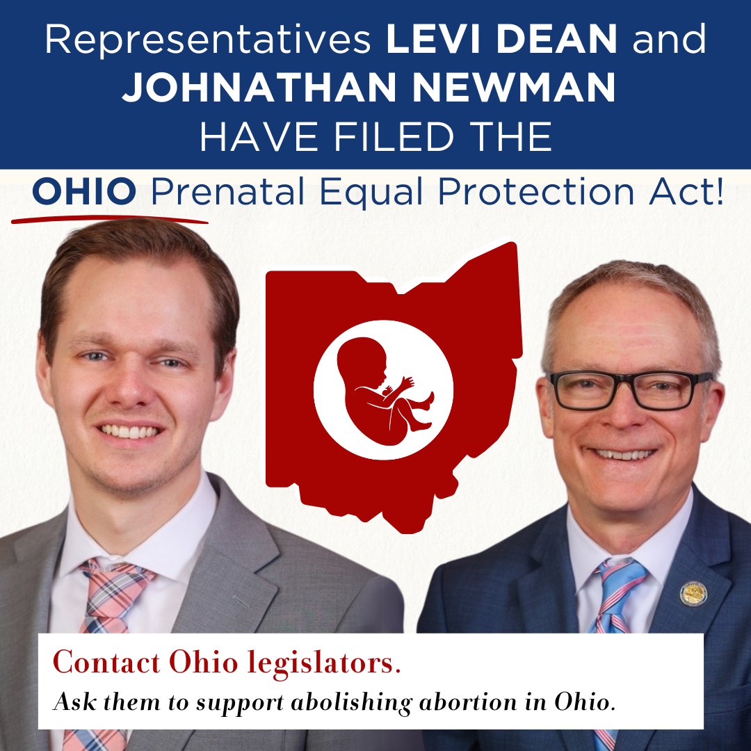 After a DECADE of hard work, Christians in Ohio finally have a bill to abolish and criminalize abortion! 

I'm tired of driving from Indiana each month to minister in Dayton and Cincinnati to try to rescue Indiana babies from slaughter since our mills have been shut down and