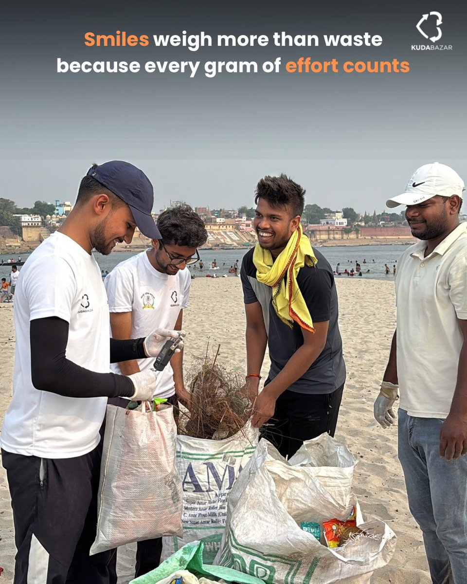 Early mornings, muddy hands, and meaningful change.🤝🫶
We didn’t show up for applause—we showed up for a river that gives us everything. Today, we gave her a little of the love she’s always given us.💧💚

@Yog4lyf x @sankatmochan_foundation
#GangaCleanup #KudaBazar #swachhbharat